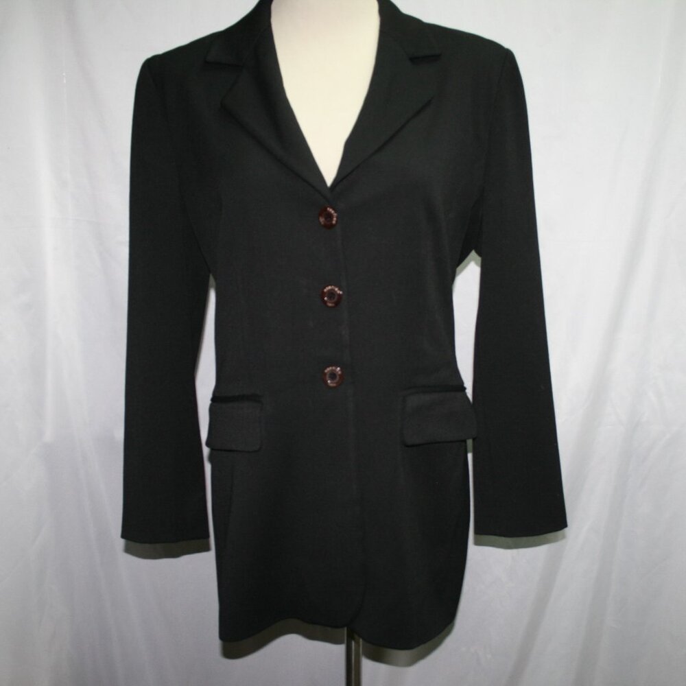Vintage Vertigo Paris Black Jacket Blazer Medium